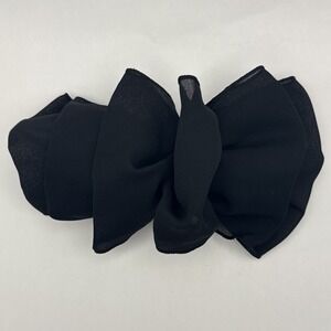 Vintage Hair Bow Clip Black Cottagecore Dreamy Romantic Coquette